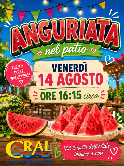 Anguriata venerdì 14 agosto